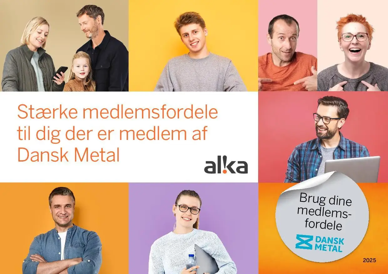 Stærke medlemsfordele til dig, der er medlem af Dansk Metal.