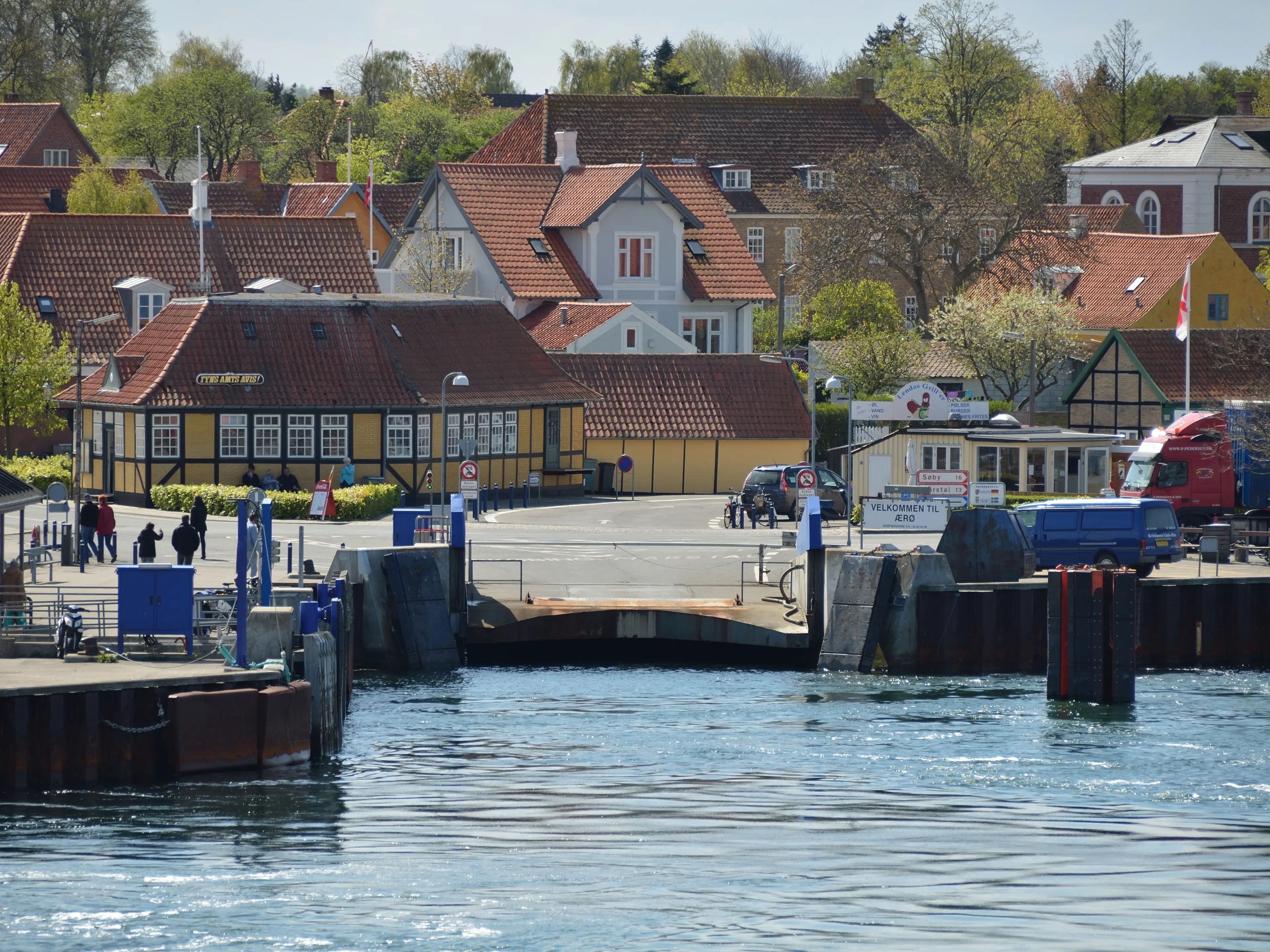 Ærø havn set fra vandsiden