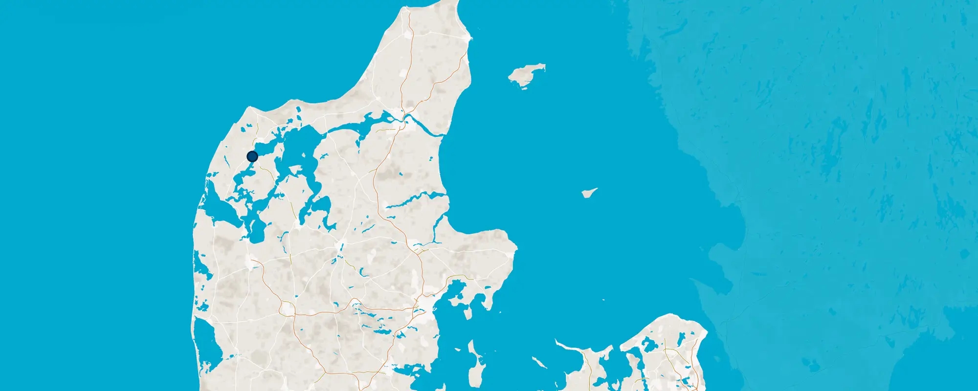 Lokalafdeling Thy-Mors markeret på et kort