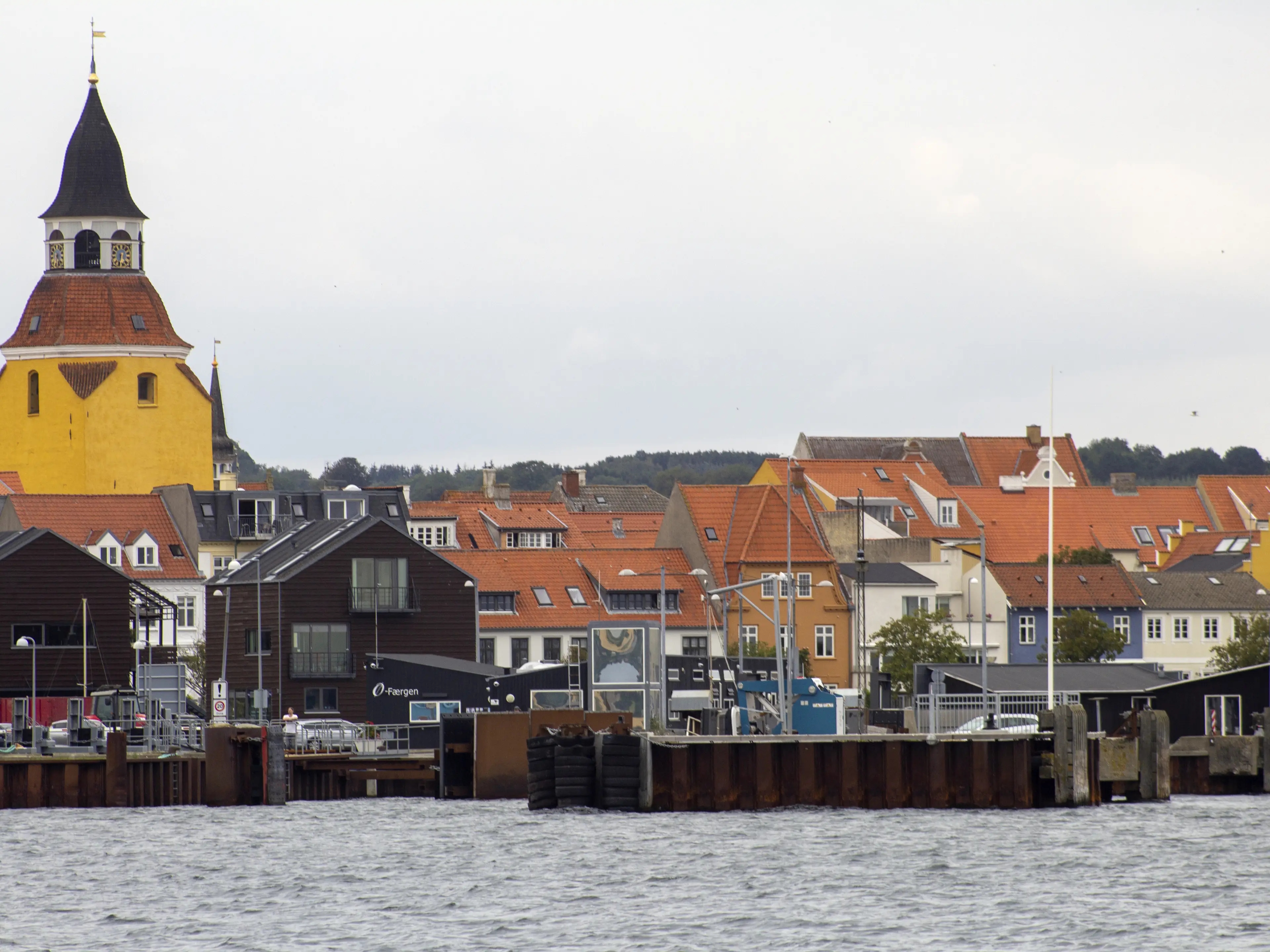 Faaborg Havn set fra vandsiden